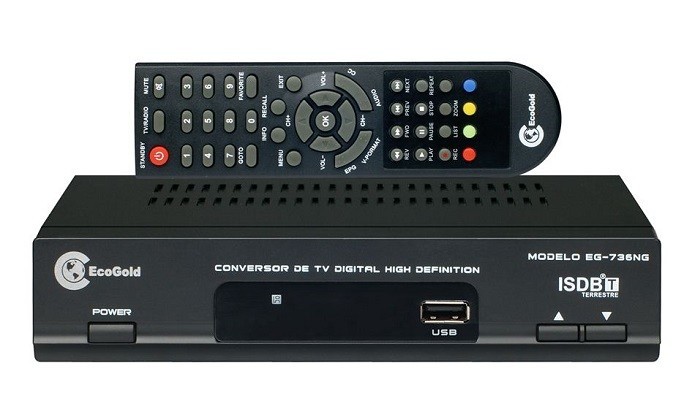 Conversor digital precisa ser compatível com modelo da TV (Foto: Divulgação/EcoGold)