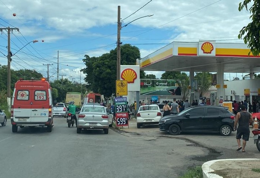 Acidente foi em posto em Várzea Grande (MT) — Foto: Divulgação