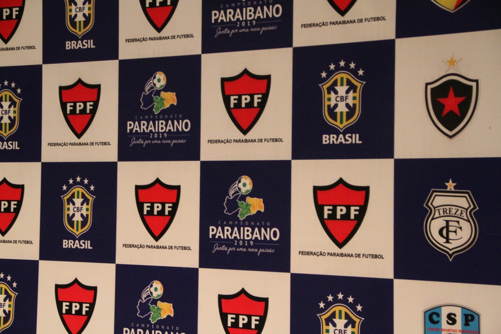 O logotipo do Paraibano agora  verde, amarelo e azul, como a bandeira do Brasil e o smbolo da CBF  Foto: Cisco Nobre/GloboEsporte.com