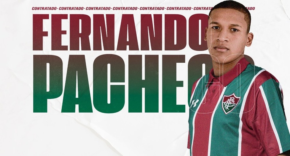 Fernando Pacheco é anunciado pelo Fluminense — Foto: Reprodução