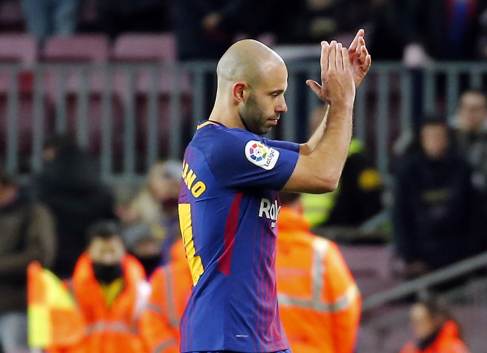 Mascherano deixa o Barcelona após sete anos e meio de clube (Foto: Joan Valls/Nurphoto via AFP)