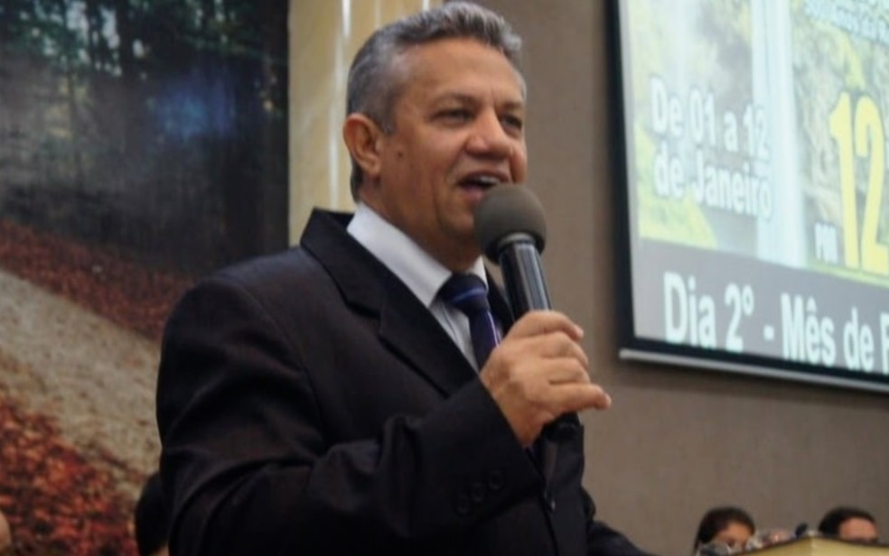 Pastor Gersil foi afastado da presidência da Assembleia de Deus em Caiapônia — Foto: TV Anhanguera/Reprodução