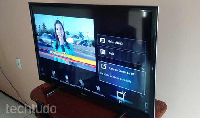 Funções diversas da Smart TV (Foto: Felipe Alencar/TechTudo)