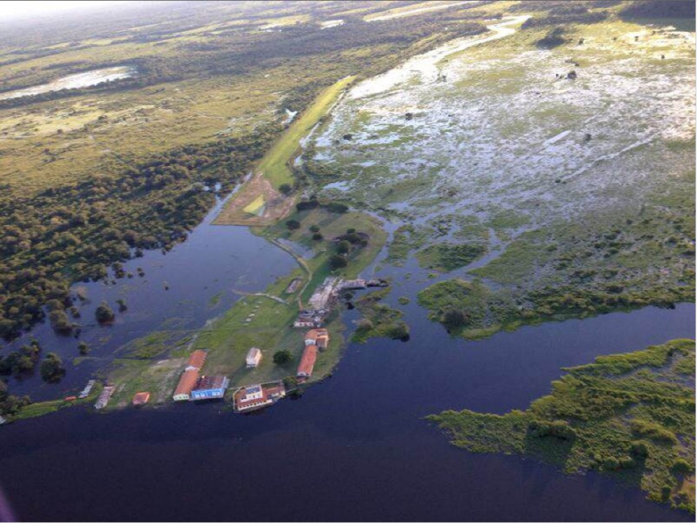 Fazenda colonial fica às margens do Rio Paraguai — Foto: Divulgação