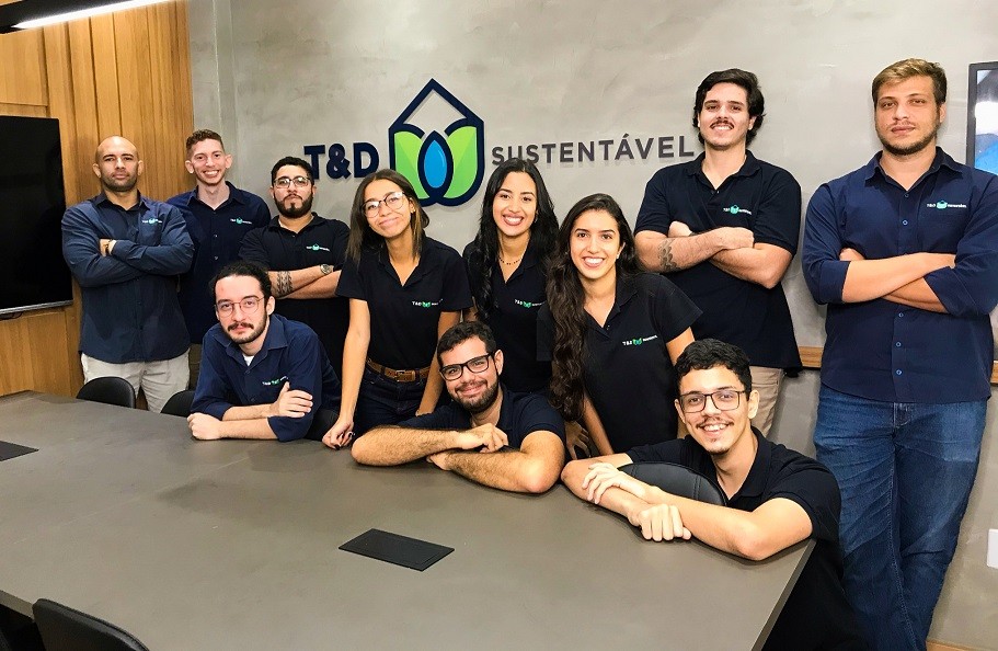 Equipe da T&D Sustentável: empresa projeta faturar R$ 2,5 milhões em 2022 (Foto: Divulgação)