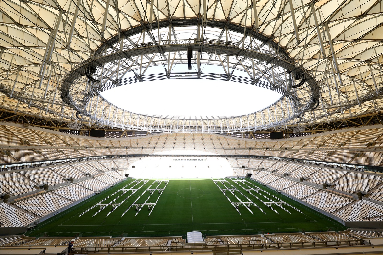 Visão geral: Estádio Lusail foi o último, dos oito restádios da Copa, a ser concluídoREUTERS