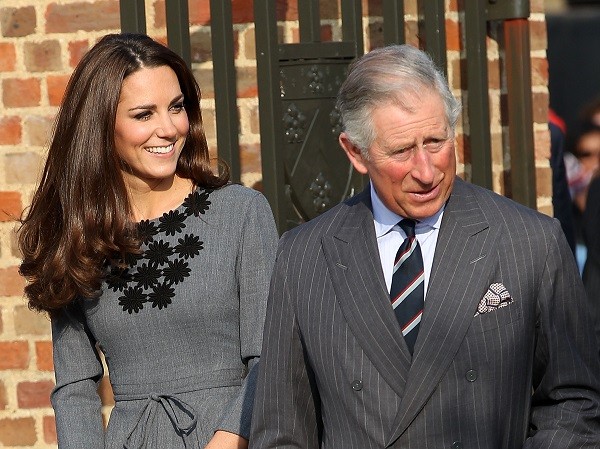 Kate Middleton com o sogro, Príncipe Charles (Foto: Getty Images)