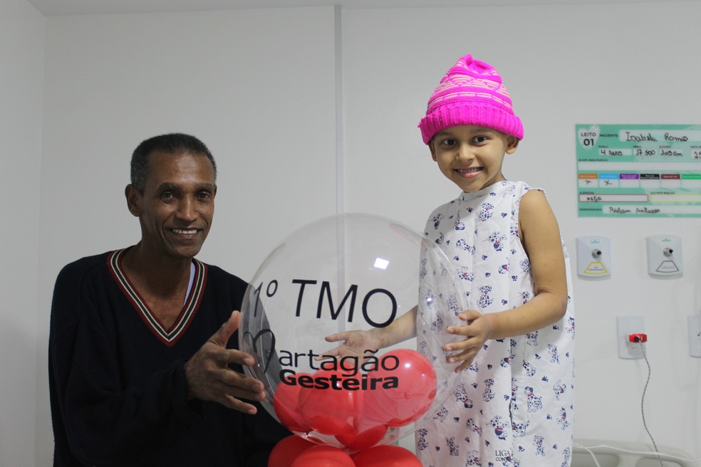 Primeiro transplante pediátrico de medula óssea na Bahia é feito pelo SUS em criança de 4 anos — Foto: Divulgação/Hospital Martagão Gesteira