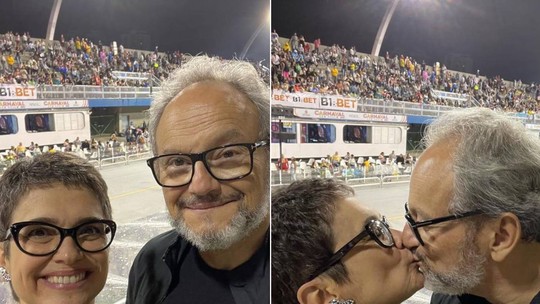 Sandra Annenberg e Ernesto Paglia trocam beijos no Anhembi: "Fui conquistada"