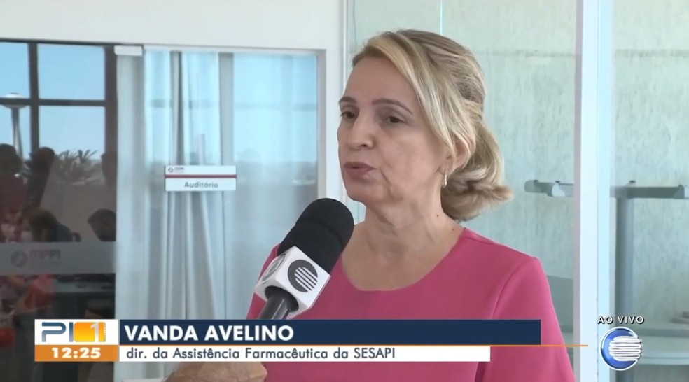 Vanda Avelino, diretora da Assistência Farmacêutica da Sesapi. — Foto: Reprodução/TV Clube.