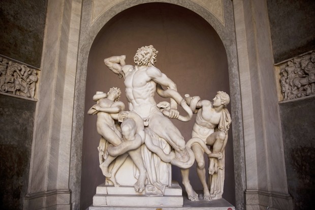 Grupo de Laocoonte, escultura exposta no Museu do Vaticano (Foto: Dan Kitwood/Getty Images)