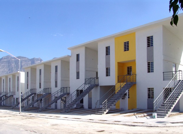 Projeto de habitação em Monterrey, no México, com moradias que custam a partir de US$ 20 mil (Foto: Ramiro Ramirez/Divulgação)