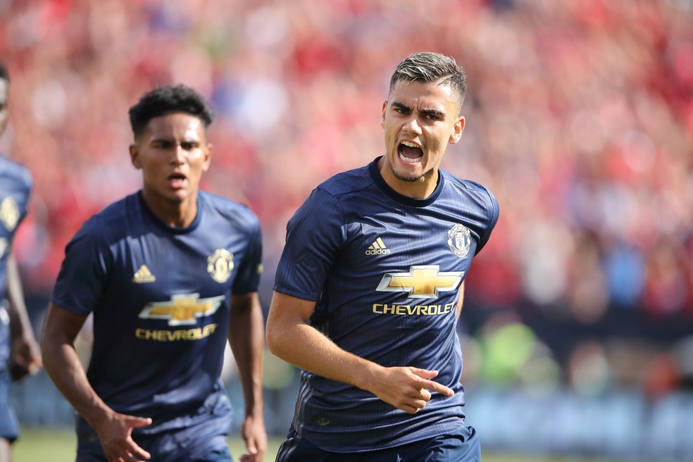 Andreas Pereira é desejo do presidente do Santos — Foto: Amy Lemus/NurPhoto via Getty Images