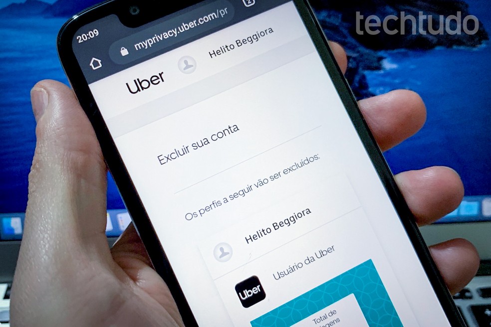Tutorial mostra como excluir conta do Uber Eats — Foto: Helito Beggiora/TechTudo
