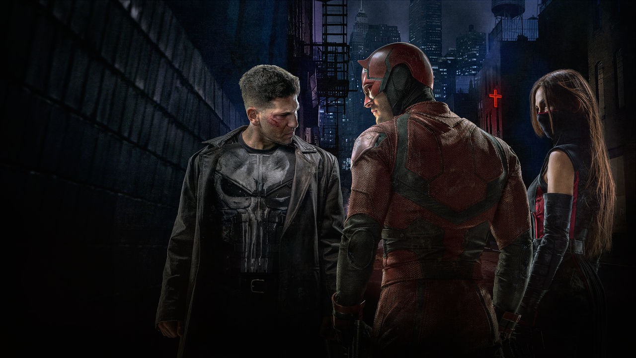 Justiceiro, Demolidor e Elektra protagonizam a segunda temporada da série produzida pela Netflix (Foto: Reprodução)