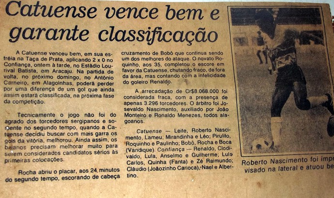 Reprodução de notícia sobre Roberto Nascimento (Foto: Reprodução)