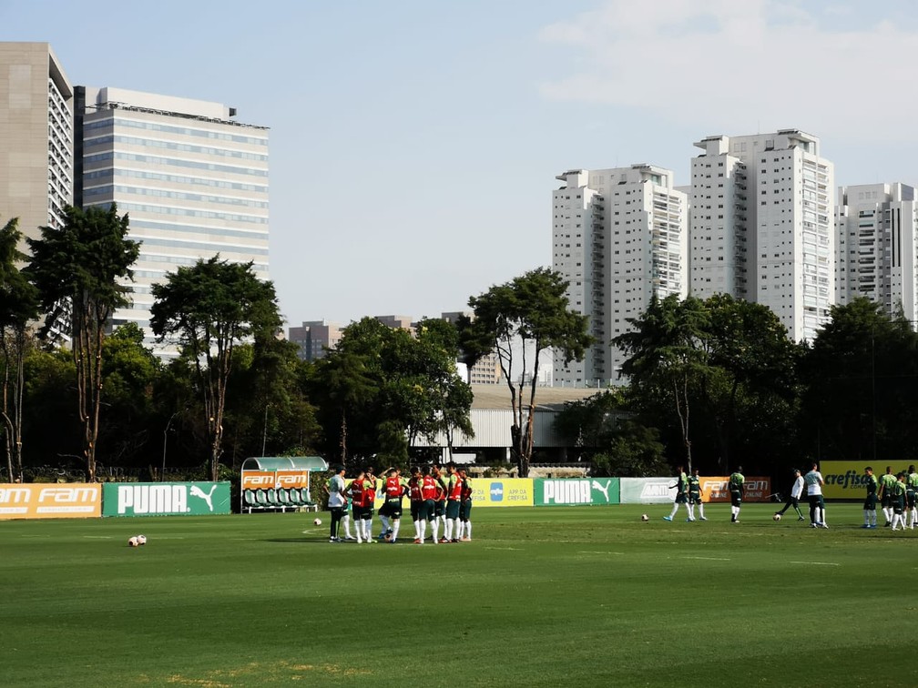 Treino do Palmeiras nesta terça-feira — Foto: Tossiro Neto