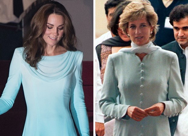 Kate Middleton e princesa Diana (Foto: Getty Images)
