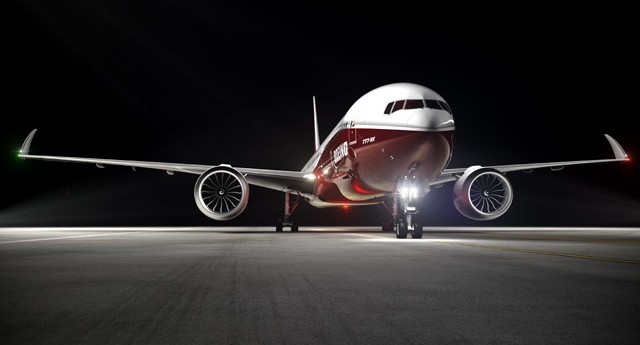 Foto ilustrativa do novo Boeing 777X (Foto: Divulgação)