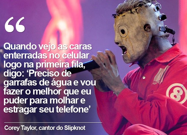 Corey Taylor Slipknot (Foto: Flavio Moraes / G1)