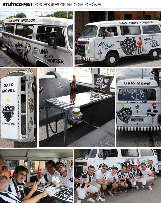 Torcedores do Cruzeiro personalizam Kombi para ir aos jogos; confira