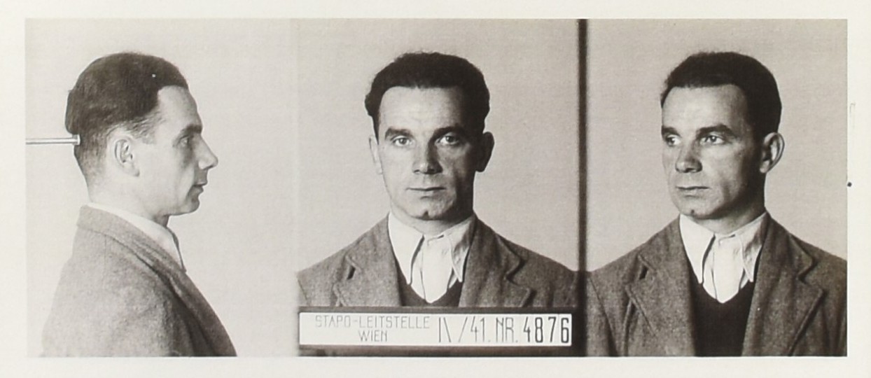 Fotos do serviço de identificação da Gestapo de Viena, setembro de 1941.  — Foto: Propriedade de Rudolf Friemel, Biblioteca Municipal de Viena