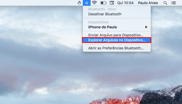 Obtenha arquivos do iPhone no seu Mac (Foto: Reprodução/Paulo Alves)