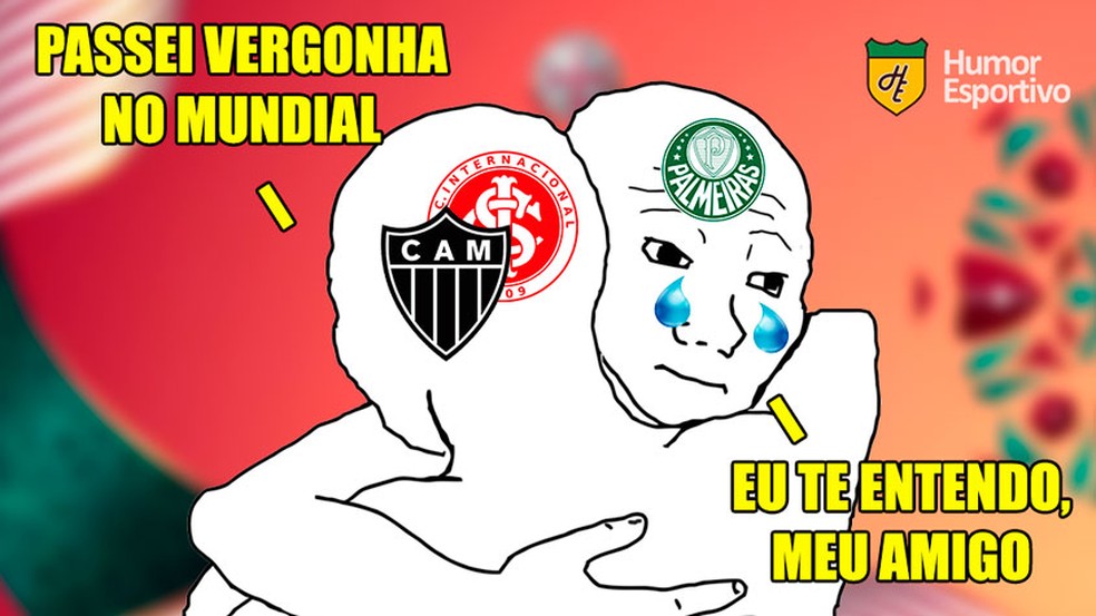 Zoeira nas redes sociais após eliminação do Palmeiras no Mundial — Foto: Reprodução/Twitter Humor Esportivo