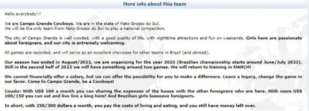 E-mail foi compartilhado com atletas estrangeiros.  — Foto: Reprodução