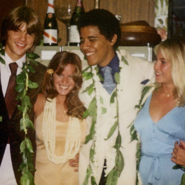 Em 1979, o atual presidente dos EUA, Barack Obama, tinha um belo sorriso e penteado black power. (Foto: Acervo Pessoal)