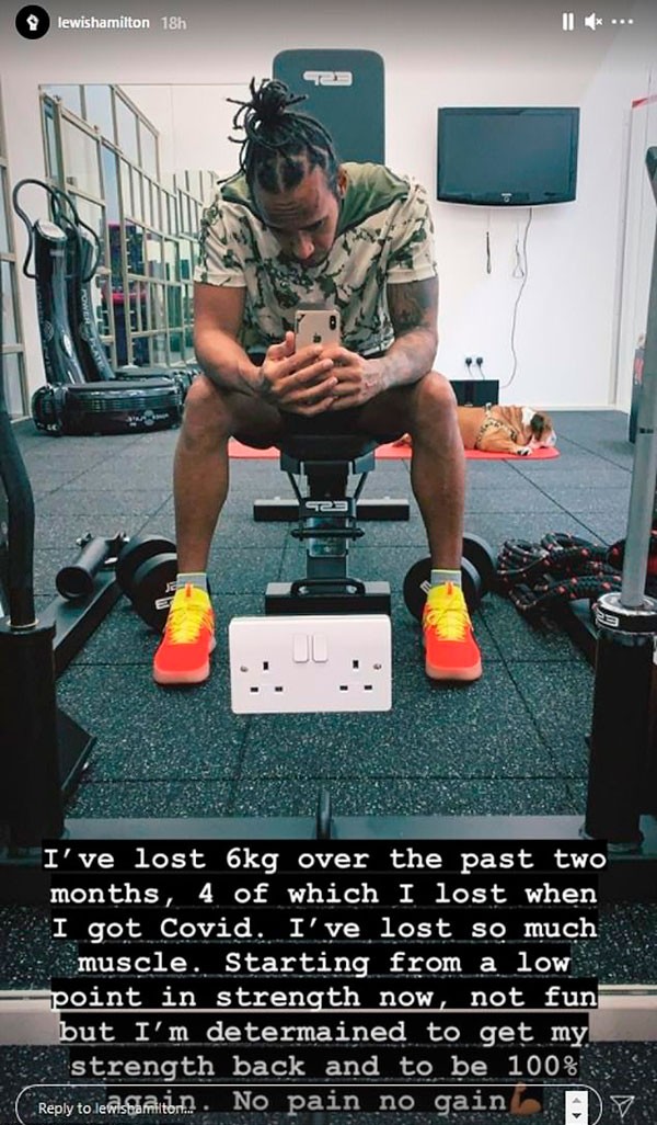 Publicação de Lewis Hamilton (Foto: reprodução Instagram)