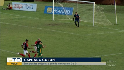 Capital e Gurupi empatam em 0 x 0 na segunda rodada do Tocantinense