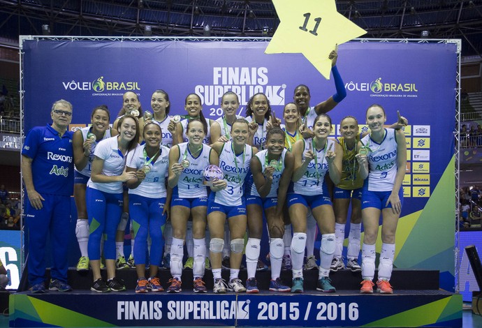 Rio de Janeiro, campeão da Superliga feminina 2015/16 (Foto: Marcio Rodrigues/MPIX)