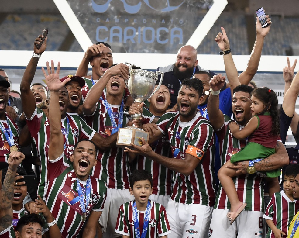 Fluminense, campe�o da Ta�a RIo (Foto: Andr� Dur�o)