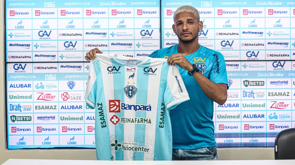 Danrlei é apresentado no Paysandu — Foto: John Wesley/Paysandu