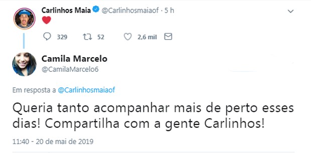 Carlinhos Maia some da web (Foto: Reprodução/Twitter)