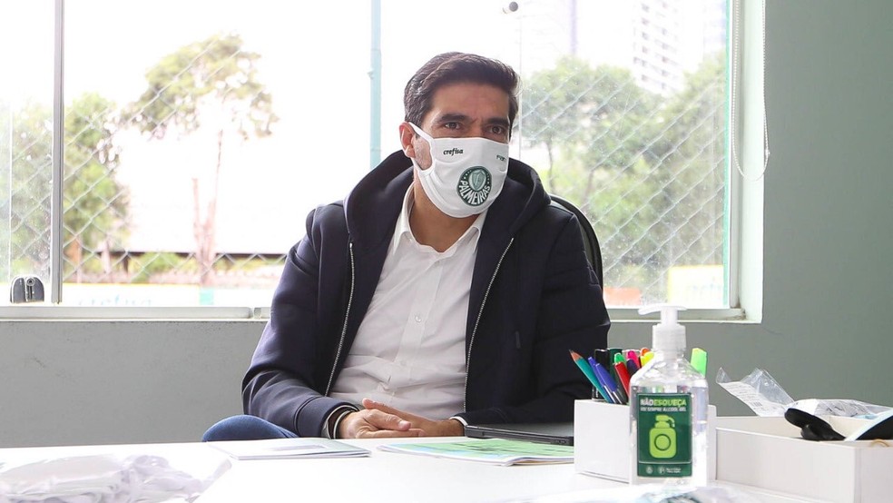 Abel Ferreira, na Academia de Futebol do Palmeiras � Foto: C�sar Greco/Ag. Palmeiras