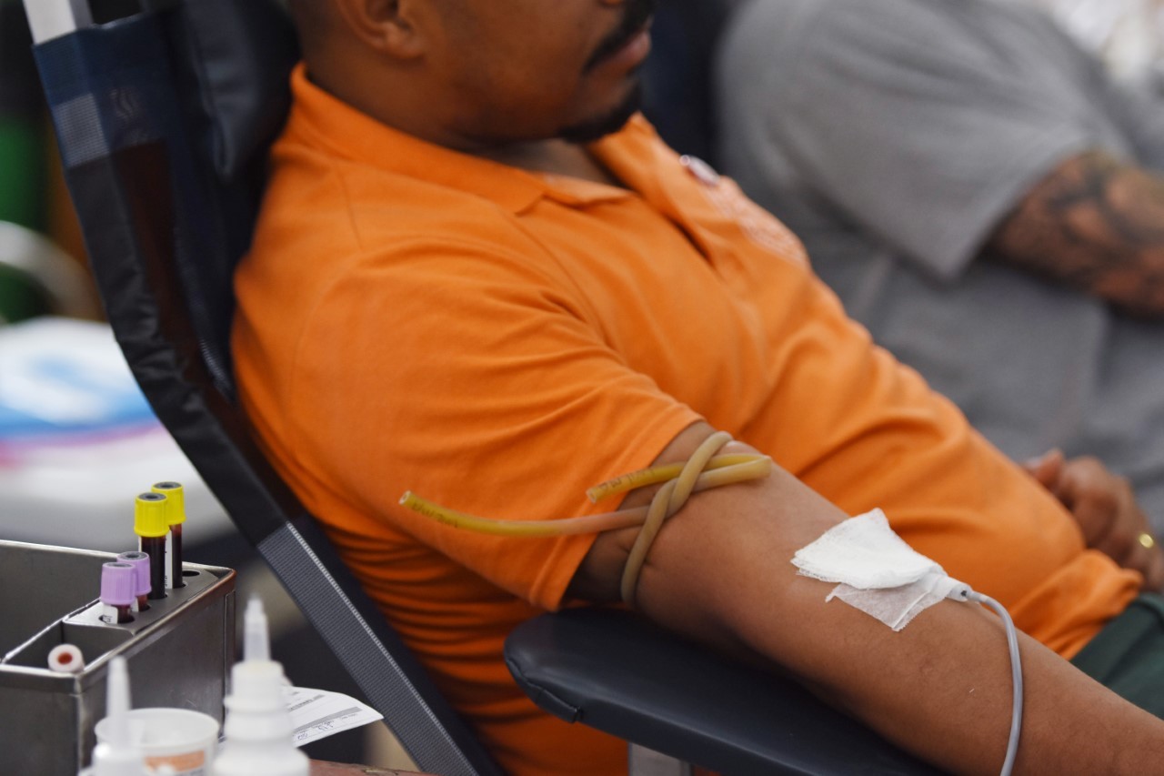 Hospital Federal do Andaraí, na Zona Norte, faz campanha de doação de sangue, nesta terça-feira