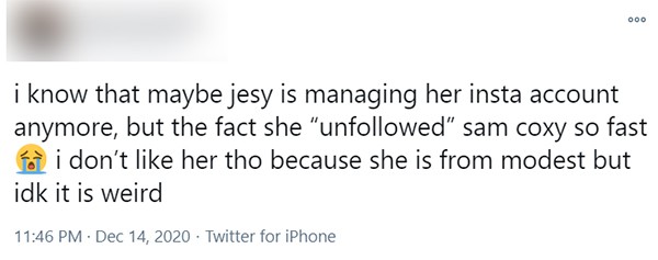 Fãs repararam que Jesy Nelson deixou de seguir a empresária do Little Mix após deixar o grupo (Foto: Reprodução / Instagram)