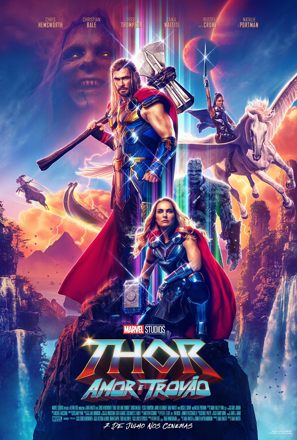 Pôster de "Thor: Amor e Trovão" — Foto: Reprodução