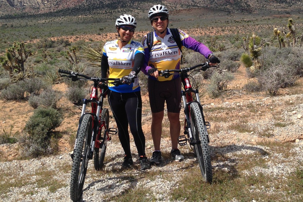 Casal também já fez um tour pelo deserto de Nevada, em Las Vegas (Foto: Arquivo pessoal)