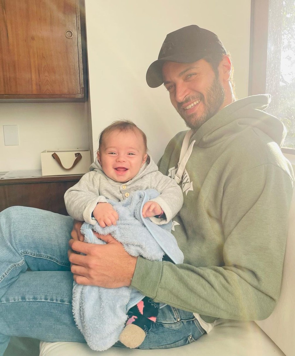 Leandro Lima e o filho, Toni — Foto: Reprodução/Instagram