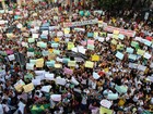 Cerca de 15 cidades na Bahia tiveram protestos pacíficos nesta quinta-feira