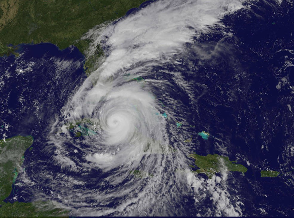 Furacão Irma na categoria 4. Imagem tirada no sábado, 9 de setembro de 2017, às 10:37 da manhã. (Foto: NASA/NOAA GOES Project)