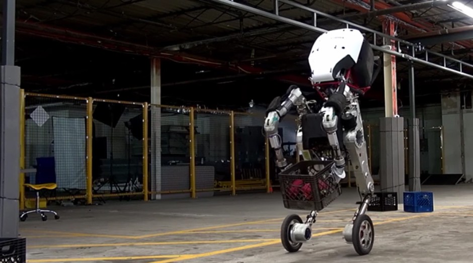 Handle: robô da Boston Dynamics faz acrobacias (Foto: Reprodução )