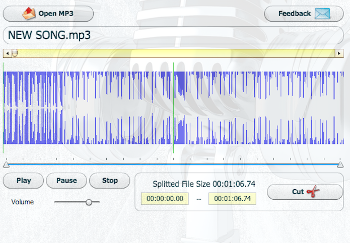O CutMP3.net é uma ferramenta online que permite cortar trechos de áudios (Foto: Reprodução/Marvin Costa)