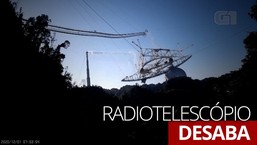 VÍDEO: Radiotelescópio de Arecibo desaba após meses de deterioração