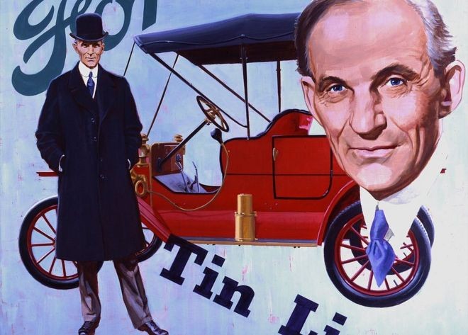 O carro-chefe da Ford, o Modelo T., podia ser produzido mais rápido que qualquer outro veículo antes dele (Foto: Getty Images/BBC)