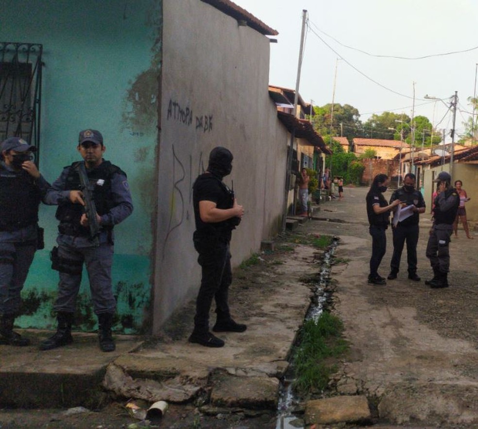 Suspeitos de roubos e homicídios são presos durante operação em São José de Ribamar — Foto: Divulgação/Polícia Civil do Maranhão.