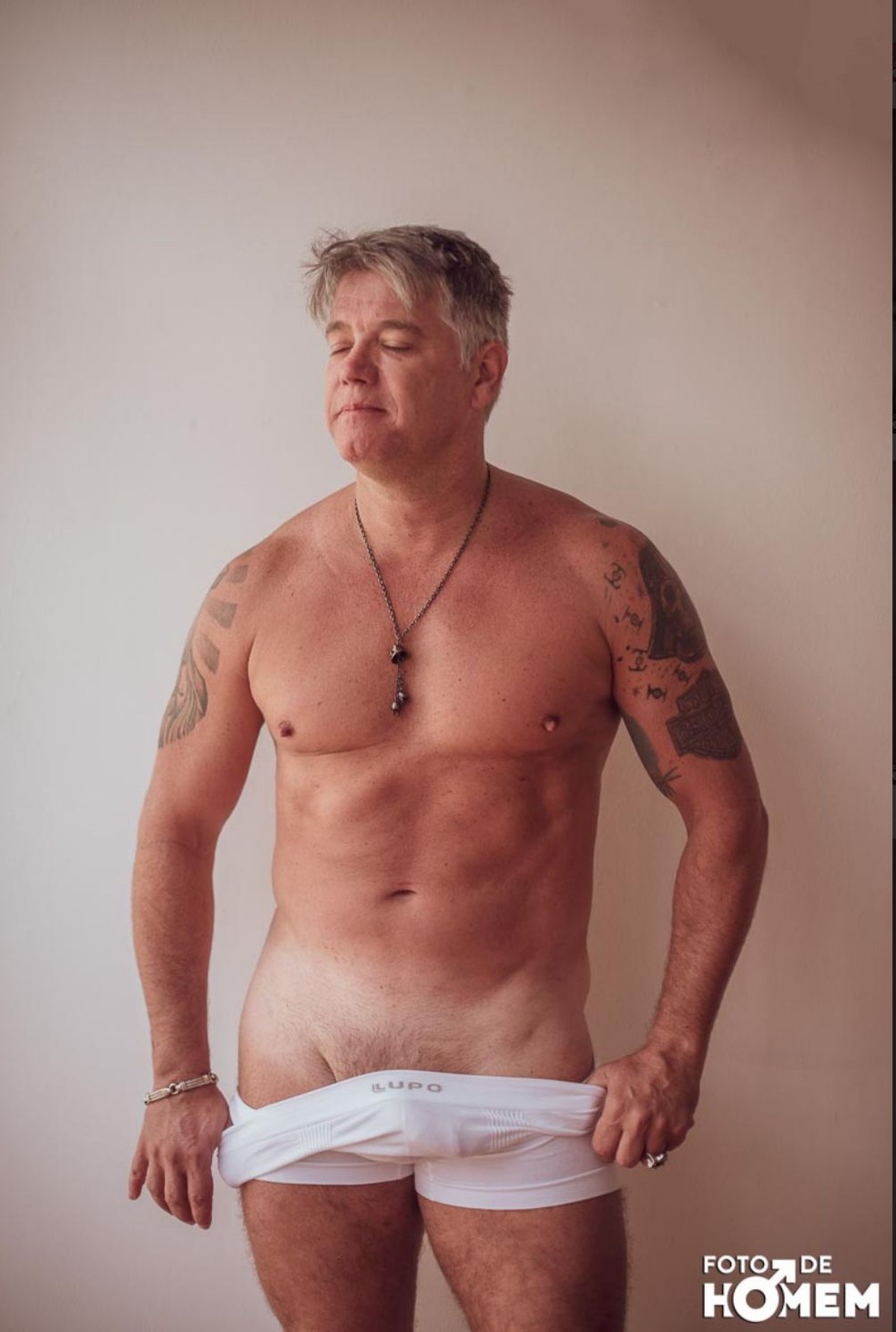 Aos 52 anos, David Cardoso Jr. faz ensaio nu para site gay — Foto: Eberson Theodoro